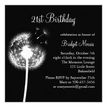 Best Wishes! (black) Invitation
