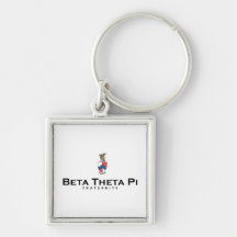 Beta Theta Pi with Crest - Colour Key Chain