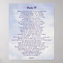 Bethany's refuge Psalm 91 NIV Posters