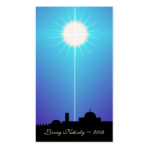 Bethlehem Living Nativity Card ~ 2009 Business Cards