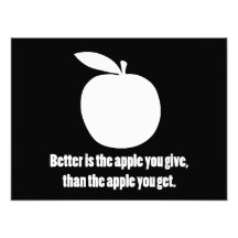 Better is the Apple you Give Photo Art