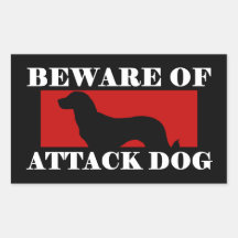 Beware of Attack Dog - Anatolian Shepherd Dog Round Sticker