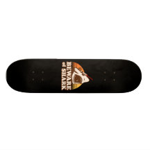 Beware of Sharks with Frickin' Laser Beams Skate Deck