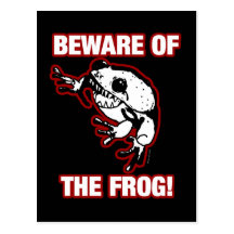BEWARE OF THE FROG POST CARDS