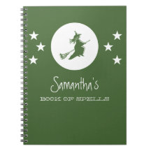 Bewitching Halloween Notebook, Green