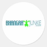 Bhangra Junkie Round Sticker