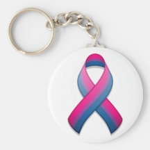 Bi Awareness Ribbon Keychain