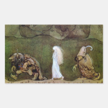 Bianca Marie and the Forest Trolls Rectangular Stickers