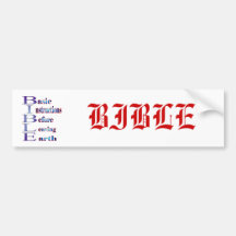 Bible sticker bumper stickers
