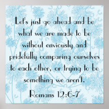 bible verse reminder Romans 12:6-7 Print