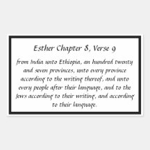 Bible Verses Rectangular Stickers