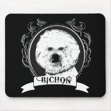 BICHON FRISE (3) MOUSE PADS