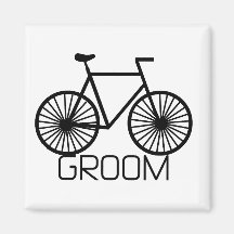 Bicycle Groom Tshirts and Gifts Fridge Magnets