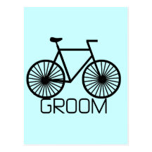 Bicycle Groom Tshirts and Gifts Post Card