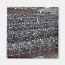 Bicycle parking, Holland Refrigerator Magnets