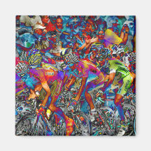 Bicycle Race Fridge Magnet