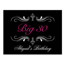 Big 30 post card