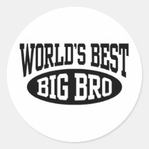 Big Brother Round Stickers