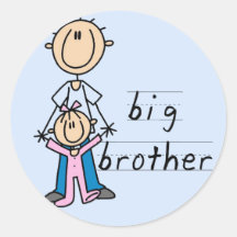Big Brother with Baby Sister Tshirts and Gifts Sticker