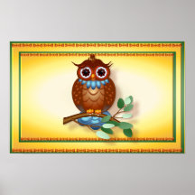 Big Brown Owl  Posters