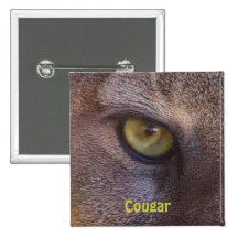 Big Cat Cougar Eye Wildlife-lovers Button