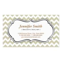Big Data Analyst - Chevron Simple Jasmine Business Card