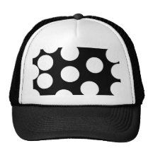 Big Dots in Black and White. Hat