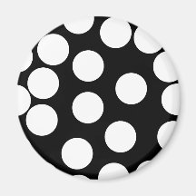 Big Dots in Black and White. Magnet
