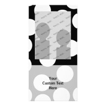 Big Dots in Black and White. Photo Card