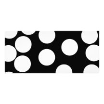Big Dots in Black and White. Rack Card Template