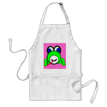 Big Eyed Green Frog Apron