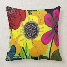 'BIG FLOWER' ACCENT PILLOWS design by B. Phillips