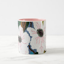 'BIG FLOWER' DESIGN  MUGS