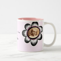 Big Flower Photo Frame Mugs