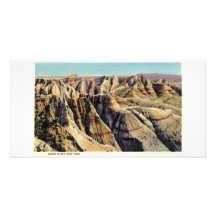 Big Foot Pass, Badlands, South Dakota Photo Card