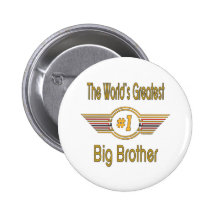 Big, Little, Middle Brother Gifts Pinback Buttons