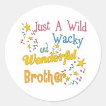Big, Little, Middle Brother Gifts Round Sticker