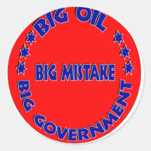 BIG MISTAKE ROUND STICKER