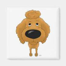 Big Nose Poodle Fridge Magnet