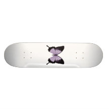 Big Purple & Black Butterfly Skate Deck