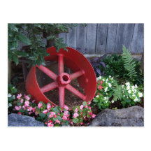 Big Red Wheel Post Cards