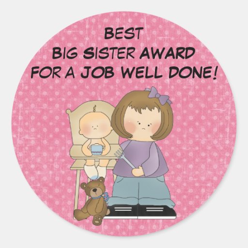 Big Sister Award sticker