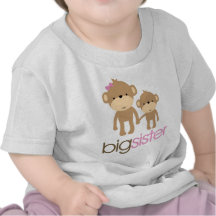 Big Sister Monkey Pregnancy Announcement T-shirt