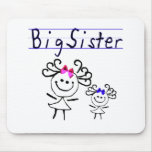 Big sister stick figure mousepad