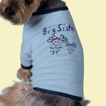 Big sister stick figure pet clothing