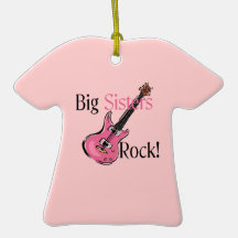 Big Sisters Rock Christmas Ornament