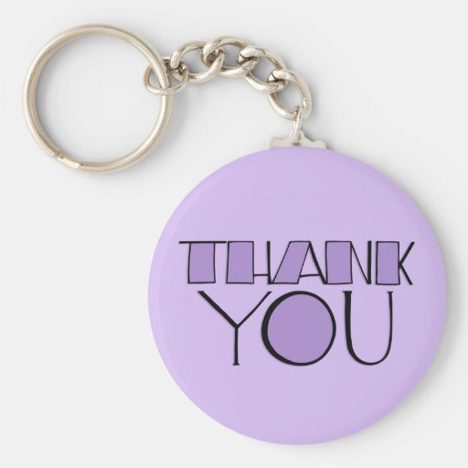 Big Thank You purple Keychain