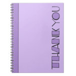 Big Thank You purple Notebook