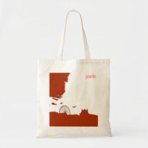 big wheel : paris canvas bag