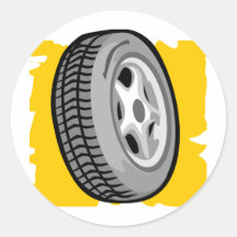 Big Wheel Round Sticker